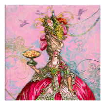 Marie Antoinette Let them Eat Cake Custom Invites