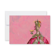 Marie Antoinette Let Them Eat Cake Custom Invite