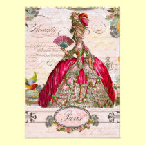 Marie Antoinette Let them Eat Cake invitations