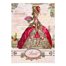 Marie Antoinette Let them Eat Cake Invitation