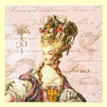 Marie Antoinette Let them Eat Cake invitations