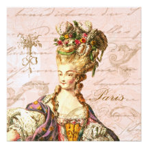 Marie Antoinette Let them Eat Cake Invite