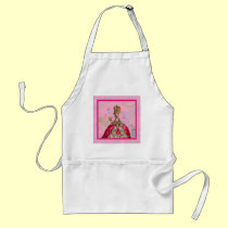 Marie Antoinette Let them eat cake & Peacock aprons