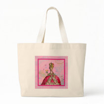 Marie Antoinette Let them eat cake & Peacock Canvas Bags