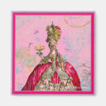 Marie Antoinette Let them eat cake & Peacock Refrigerator Magnet