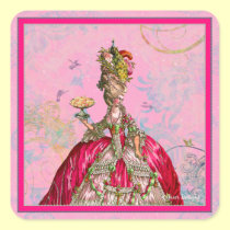 Marie Antoinette Let them eat cake & Peacock stickers