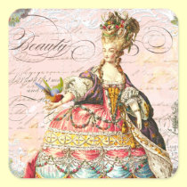 Marie Antoinette Paris Pink Roses stickers