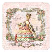 Marie Antoinette Paris Pink Roses Stickers