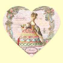 Marie Antoinette Paris Pink Roses stickers