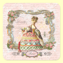 Marie Antoinette Paris Pink Roses stickers