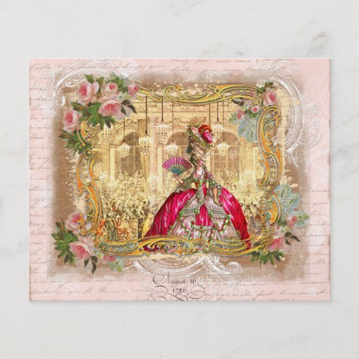 Marie Antoinette Party in Pink at Versailles Personalized Flyer