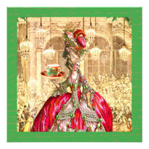 Marie Antoinette Party Invitation