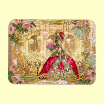 Marie Antoinette Party Versaille Pink magnets