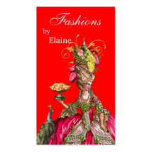 Marie Antoinette peacock and cake Business Card Templates