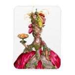Marie Antoinette & Peacock Flexible Magnet
