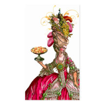 Marie Antoinette Peacock Place Card/Business Business Card Templates