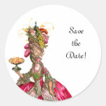 Marie Antoinette Peacock "Save the Date" Stickers
