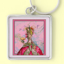 Marie Antoinette Peacocks and Cakes keychains
