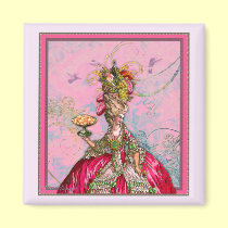 Marie Antoinette Peacocks and Cakes magnets