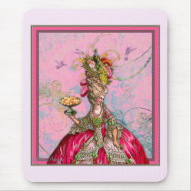 Marie Antoinette Peacocks and Cakes mousepads