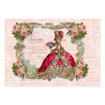Marie Antoinette & Pink Roses Business Card