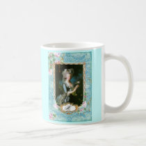 Marie Antoinette Pink Roses Lace Mug Cup mugs