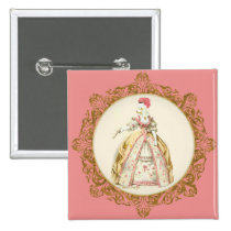 Marie Antoinette Poodle buttons