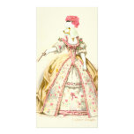Marie Antoinette Poodle Fashion Plate Stationery Picture Card