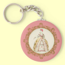 Marie Antoinette Poodle keychains