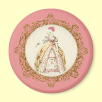 Marie Antoinette Poodle magnets
