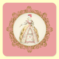 Marie Antoinette Poodle stickers