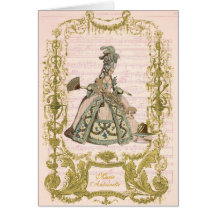 Marie Antoinette Pour Cerises Greeting Cards