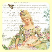 Marie Antoinette Sparrow French Sticker stickers