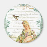Marie Antoinette & Sparrow Refrigerator Magnets
