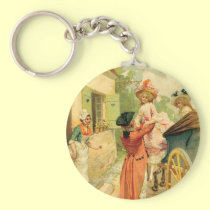 Marie Antoinette Style Vintage Art Design keychains