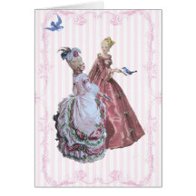 Marie Antoinette Tea In the Garden at Versailles Greeting Cards