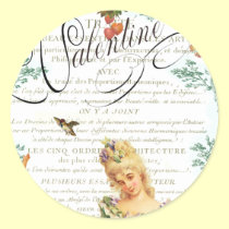 Marie Antoinette Valentine Stickers stickers