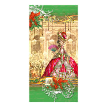 Marie Antoinette Versailles Christmas Tea Party Photo Cards