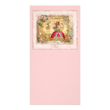 Marie Antoinette Versailles Pink Party Rack Card Custom Photo Card