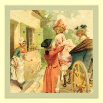 Marie Antoinette Vintage Style Invitation Card invitations