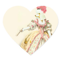 Marie Antoinette White Poodle