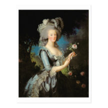 Marie Antoinette with a Rose, 1783 Post Cards
