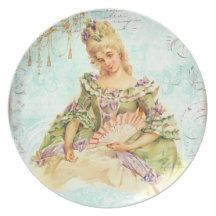 Marie Antoinette with Fan Plate