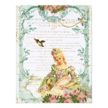 Marie Antoinette with Sparrow Announcement