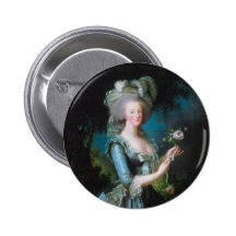 Marie Antoinette with the Rose by Elisabeth Lebrun Pinback Button