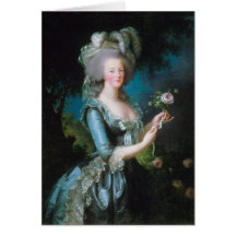Marie-Antoinette with the Rose by Elisabeth Lebrun Greeting Cards