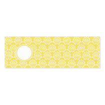 Marigold Favour Tags Skinny Profile Cards