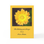 Marigold Mum Birthday Card