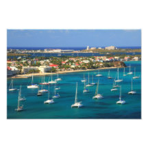 Marigot Harbor scenic island vista, St. Martin Photograph
