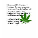 Marijuana & Rheumatoid Arthritis t-shirts